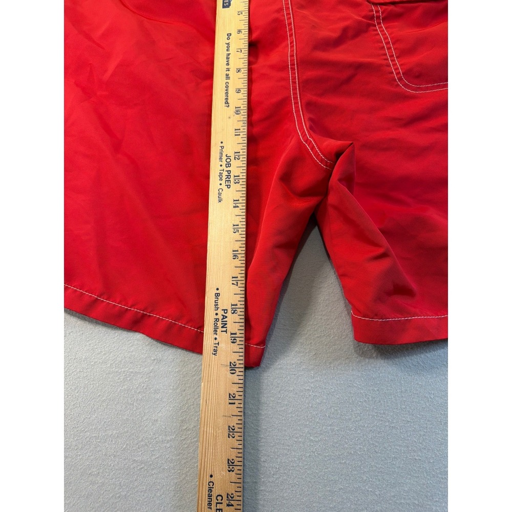 Gap Mens XL Red Board Shorts Swim Trunks Mesh Lined Drawstring Pocket 7.5" - Picture 8 of 8